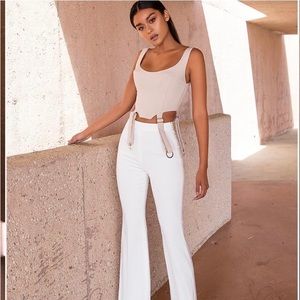 House of CB Altana nude riding corset top, size small